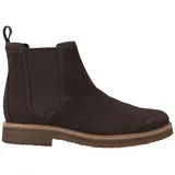 CLARKS Clarkdale Easy Mens Chelsea Boots 42.5 EU Dark Brown Suede - 42.5 EU