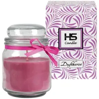 HS Candle Duftkerze & Bonbon Glas Ø9cm Lavendel