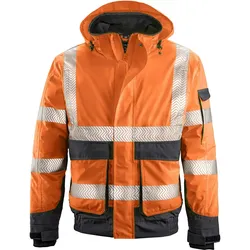 Warnschutz Pilotenjacke "NEWARK" - 4XL - orange/grau