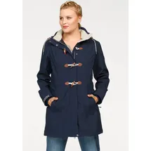 KangaROOS Softshelljacke KANGAROOS, Damen, Gr. 48, blau (marine), Softshell, Fellimitat: 100% Polyester. Obermaterial: 96% Polyester, 4% Elasthan.
