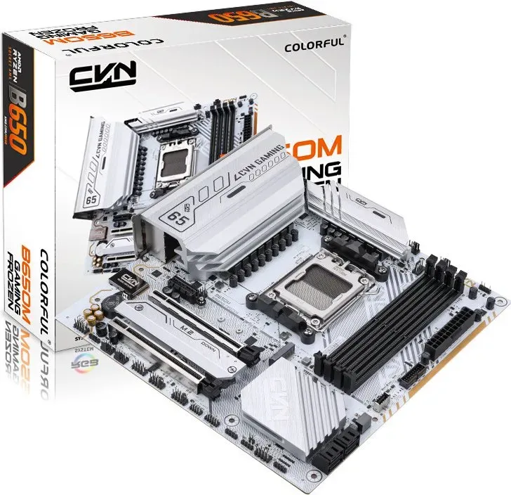 Colorful CVN B650M GAMING FROZEN V14 Mainboard, M-ATX-Format