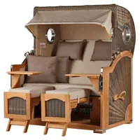 Mr. Deko bene living Strandkorb Komplettset Ammersee Grande XL