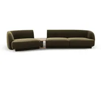 Micadoni Sofa Miley, modular 3-Sitzer grün