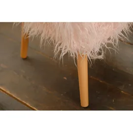 KAWOLA Hocker FYNN Fell 0 x 0 x 0 cm Rosa