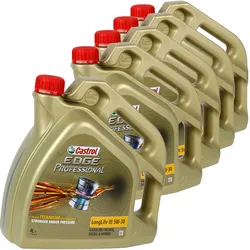 5x 4l Castrol Edge Professional 5w30 Öl Motoröl Ll Iii Ll3 504.00 507.00 Acea C3: Castrol Edge Professional 15b19d