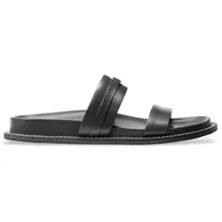 Michael Kors für Damen. 40S5MAFS2L Ledersandalen schwarzer Riemen (36), Wohnung, Keine, Lässig