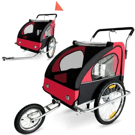 SAMAX 2in1 Jogger Silver Frame rot/schwarz