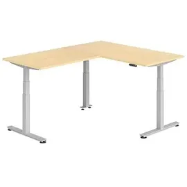 Hammerbacher Winkelschreibtisch XDSMW Ahorn / Silber