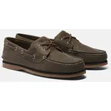 Timberland Classic BOAT Shoe olv full grain 7.5 Wide Fit