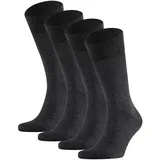 Herren Kurzsocken Baumwolle Anthrazit 43-46