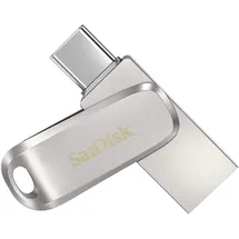 SanDisk Ultra Dual Drive Luxe USB Type-C and Type-A 1TB, up to 150MB/s, USB 3.1 Gen 1, All Metal, 2-in-1 Device