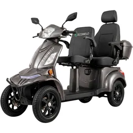prestige home E-Seniorenmobil Vista Quarter-1L 1000 Watt 4-Rad Komfort Sitz Grau