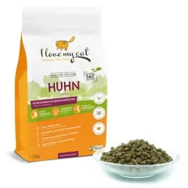 I LOVE MY CAT Hochwertiges getreidefreies Trockenfutter Huhn 1,2 kg
