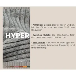 Home Affaire Eckcouch Cord 2-Sitzer Grau