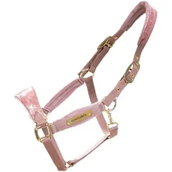 Kentucky Horsewear Velvet Halfter Unicorn Glitter - alt rosa - Pony