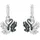 Swarovski Creolen Swan Drop schwarz Metallmix MPNR Zirkonia