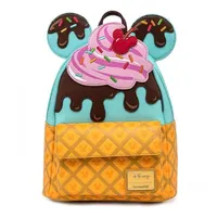 Loungefly Mickey Minnie Eiscreme-rucksack - Blue / Orange /