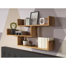Mirjan24 Wandregal Trio 003 119 x 18 x 55 cm Braun