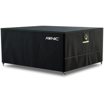 Awnic Abdeckung Gartenmöbel Winterfest 180x120x71cm, Schwerlast 420D Oxford Gewebe Gartenmöbel Abdeckplane Wasserdicht mit Entlüftung, Anti-UV Reißfest Abdeckplane für Gartenmöbel Terrassenmöbel