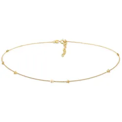 Elli Stern Astro Look Trend Panzerkette 925 Silber goldfarben Damen 