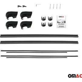 Omac Dachträger Grundtäger für VW Passat B8 Variant 2014-2019 75kg Alu Schwarz 2tlg