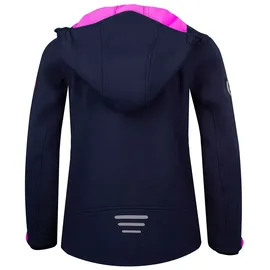 TROLLKIDS Trollfjord Softshelljacke - Navy / Magenta - 98 cm