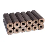 Pinikay Holzbriketts 100% Eiche 20 kg (2 Packungen je 10 kg) – 8-eckig mit Loch – Premium Qualität – Hoher Heizwert – Geringe Asche – Hartholzbriketts für Ofen & Kamin, Pinikay Briketts, Holzbriketts
