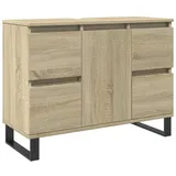 vidaXL Badschrank Sonoma-Eiche 80x33x60 cm Holzwerkstoff