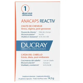 Ducray Anacaps Reactiv Integratore alimentare per capelli 30 capsule -