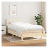 vidaXL Boxspringbett 100 x 200 cm Creme