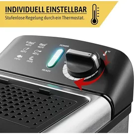 Costway Fritteuse 2000W schwarz