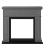 TAGU Dekokamin Larsen Deko Kaminumbau, Kaminumrandung Kaminreck grau grau