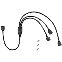 Inter-Tech RGB Verteiler, Y-Kabel, 3 fach, 12V, 48cm