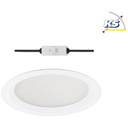 Frisch-Licht LED Einbau-Downlight CCT, IP44, rund, UGR <19, mikroprismatisch, weiß, Ø 23.7cm, 30W 3000/4000/5500K 3200lm, schaltbar FL-EDL2237MP.3282-6
