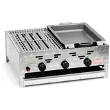 Edelstahl-Brenner Gasgrill Gasbräter 3-flammig 11kW Gastro BBQ Neu GT3