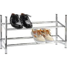 Wenko Schuhregal 62,0 - 115,0 x 23,0 x 35,0 cm ausziehbar silber