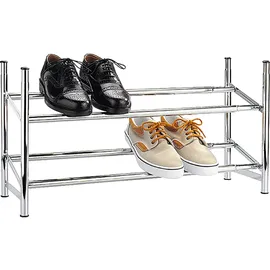 Wenko Schuhregal 62,0 - 115,0 x 23,0 x 35,0 cm ausziehbar silber