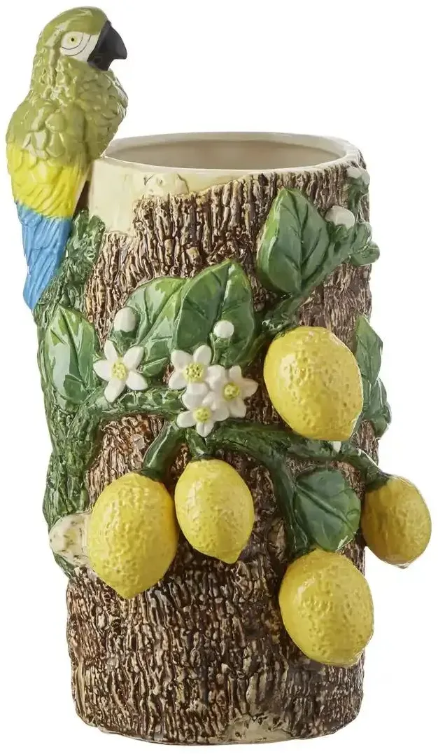 HOME STORY Vase Papagei   ¦ mehrfarbig ¦ Dolomite ¦ Maße (cm): B: 19 H: 33,2 T: 17.4