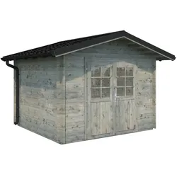 Palmako Leimholzbogen für Carport Grau tauchimprägniert