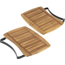 Big Green Egg Seitenablage Medium 28 x 44 cm Holz braun