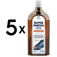 (2500 ml, 68,16 EUR/1L) 5 x (Osavi Super Omega + D3, 2900mg Omega 3 (Lemon) - 5