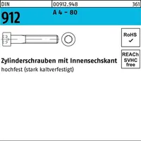 Hörger & Geßler Zylinderschraube DIN 912 M16 x 55 Edelstahl A4 25 Stück