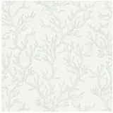 Profhome Luxus Tapete Blau/Silber 1 St. 0,70 x 10,05 cm