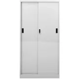 vidaXL Büroschrank Aktenschrank 90x40x180 Hellgrau