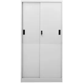 vidaXL Büroschrank Aktenschrank 90x40x180 Hellgrau