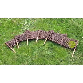 weeco Beeteinfassung 60 x 20 cm 5 Stück Braun