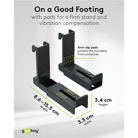 goobay Soundbar-Halterung schwarz