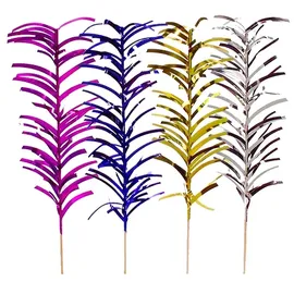 Papstar Deko-Picker 20 cm 100 St. Farbige Palmblätter