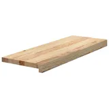 vidaXL Treppenstufen 12 STK. Unbehandelt 70x30x2 cm Massivholz Eiche, Treppenstufe für Holztreppen, Treppenstufe Holz, Fenstersims, Treppenstufe Eiche