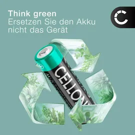 Zafferano CELLONIC, Akku für Taschenlampe kompatibel mit Zafferano Pina Pro, Push up, Home (2600mAh, 3.7V) Ersatzakku BAT04701906701900